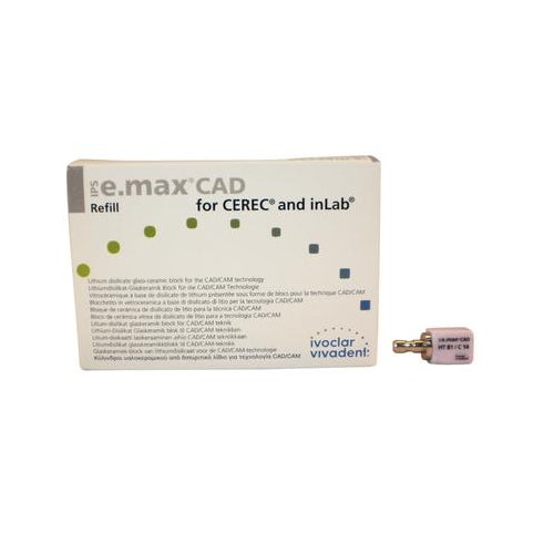 Vivadent Ivoclar IPS e.max CAD CEREC Blocks InLab 5/Pk Vivadent Ivoclar IPS e.max CAD CEREC Blocks InLab 5/Pk